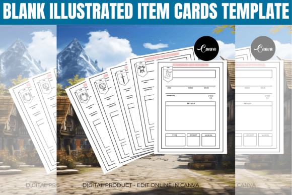 Blank Illustrated Item Cards: A Designer's Guide to Immersive RPG Tools