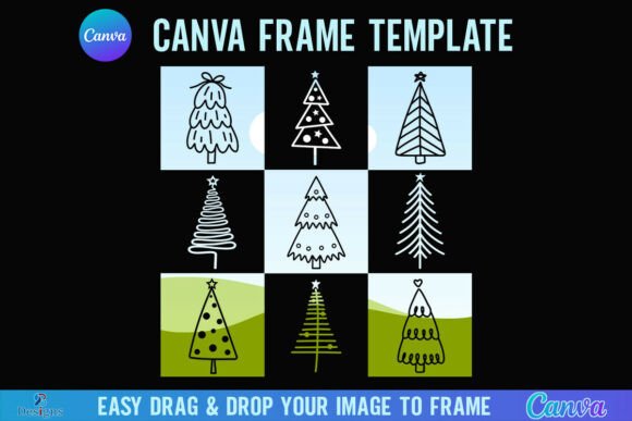 Checkered Christmas Tree Canva Frame: A Designer's Guide