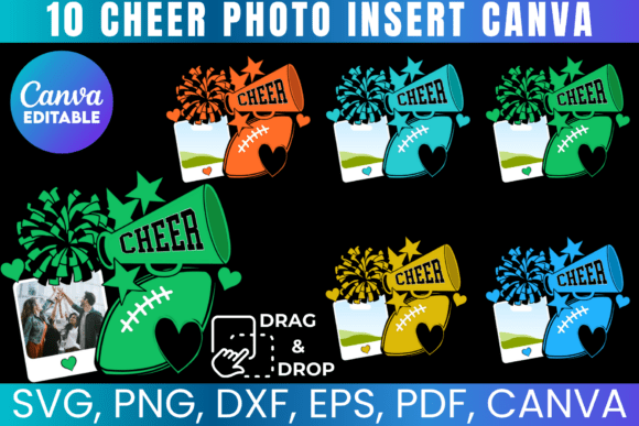 Cheer Photo Insert Templates: A Designer's Look