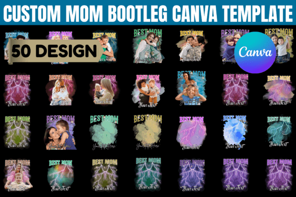 Crafting Nostalgic Tributes with Custom Mom Bootleg Canva Template