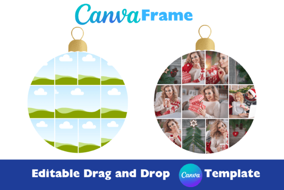 Deck Your Designs: Using Christmas Ornament Canva Photo Templates
