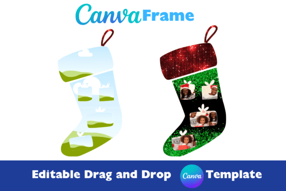 Festive Memories, Simplified: Your Christmas Stocking Photo Template