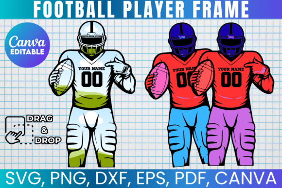 Game Day Graphics: Using the American Football Canva Frame Template