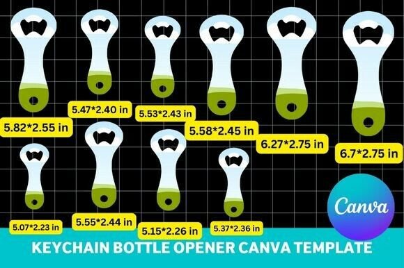 Keychain Bottle Opener Canva Template: Your Quick Branding Win