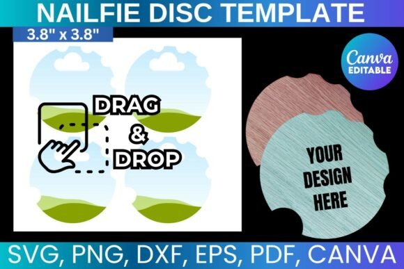 Nailfie Disc Template: A Custom Nail Tech Gift for Branding