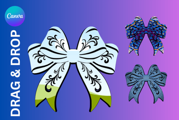 Ornaments Ribbon Coquette Canva Frame: Elevate Your Digital Designs