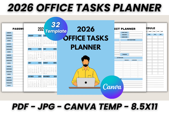 Streamline Your 2026: The Ultimate Canva Office Planner