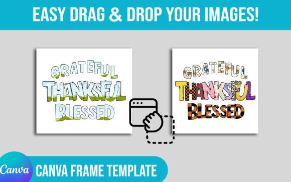 Thankful Thanksgiving Canva Frame: Effortless Autumn Elegance