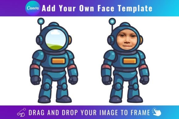 Transform Your Content with the Space Add Your Own Face Template